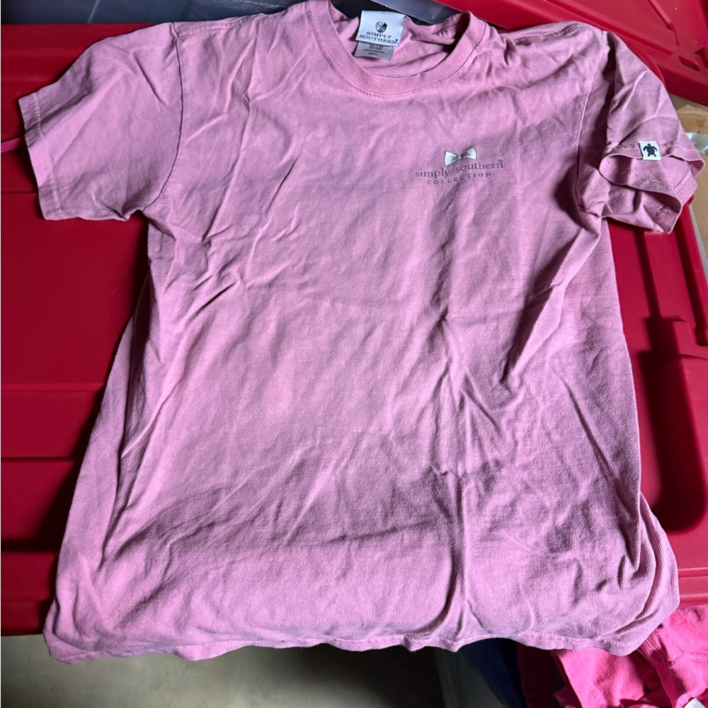 Simply Southern Kids Light Pink Short Sleeve Tee